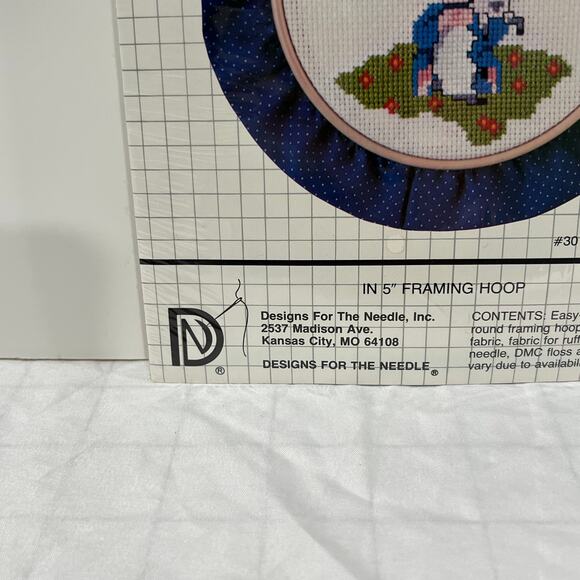 Vintage 1984 The Lord Is My Shepherd Cross Stitch Kit Biblical Psalm - Picture 4 of 8
